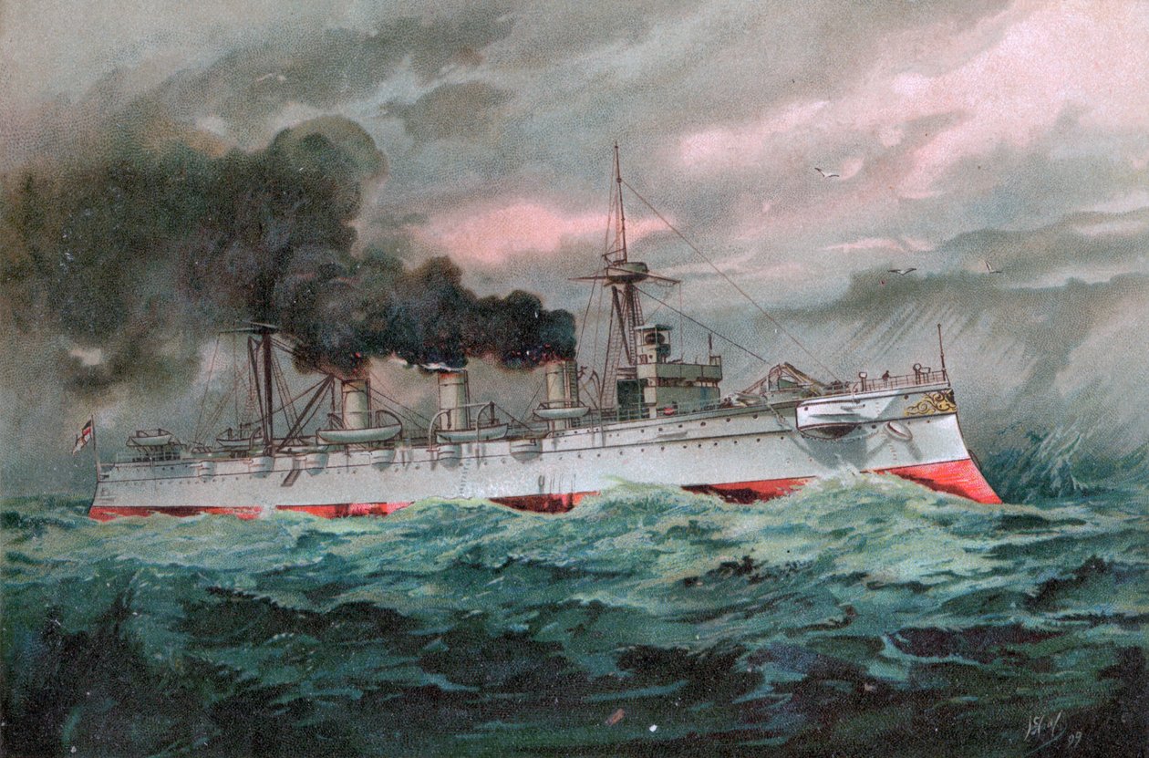 S.M. Grosser kreuzer Kaiserin Augusta av Unknown