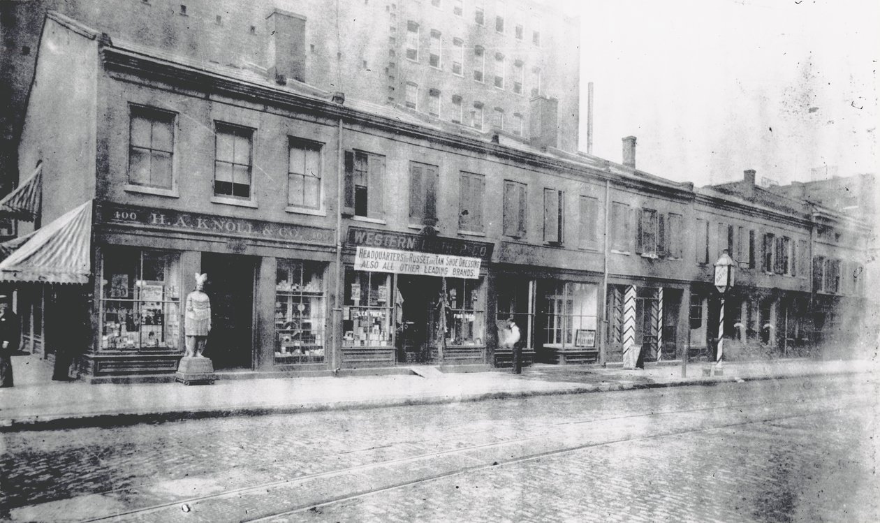 South west corner of Morgan (Delmar) and Fourth Streets av Unknown