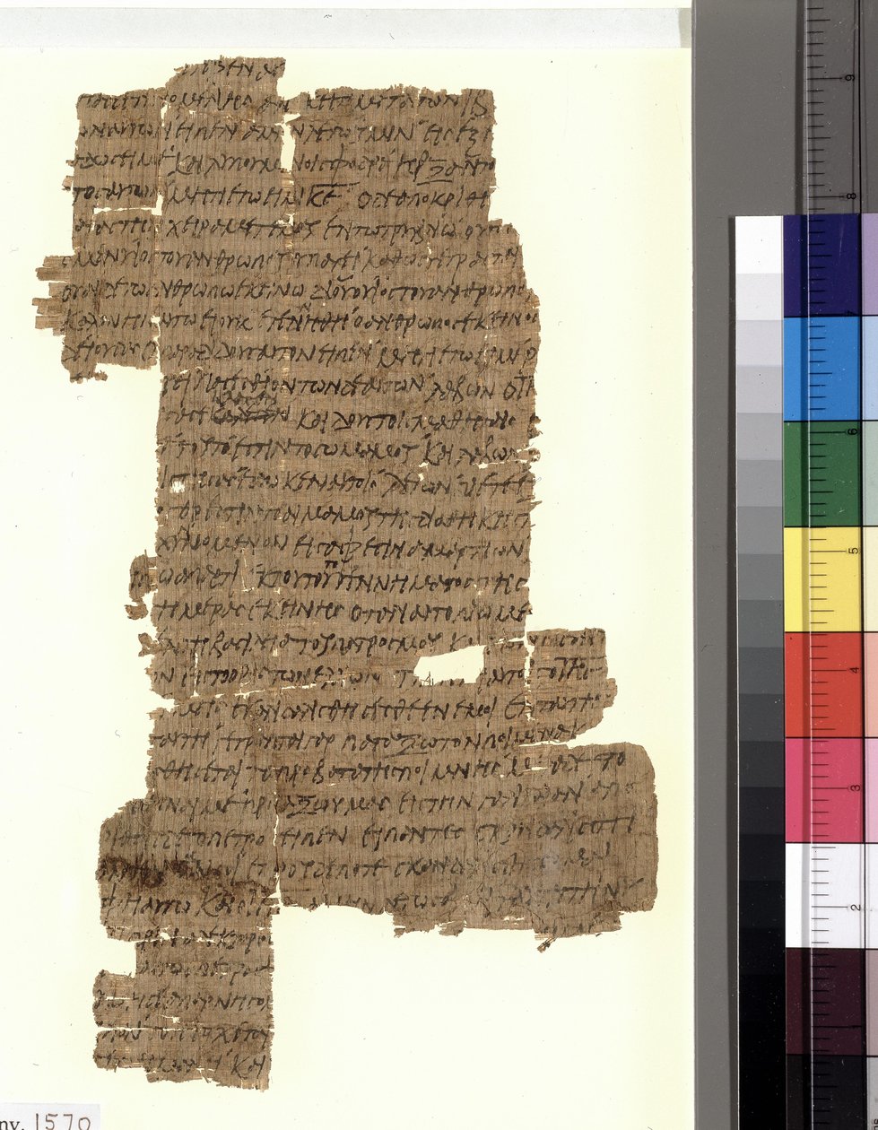 The front side of Papyrus 37, a New Testament manuscript of the Gospel of Matthew. Most likely originated in Egypt av Unknown