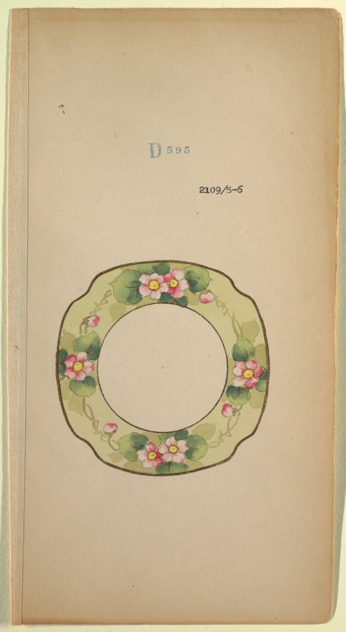 Design för en tallrik av Unknown