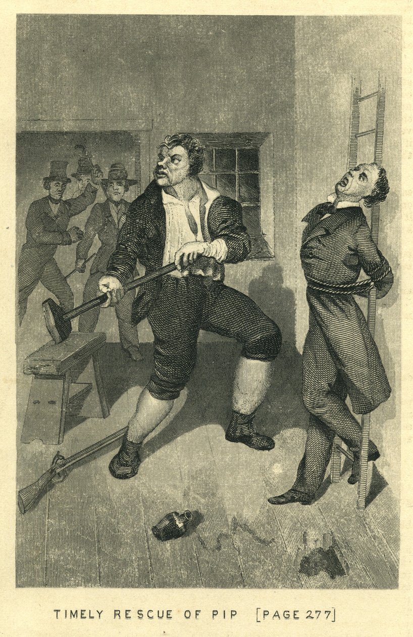 Stora förväntningar - Timely Rescue of Pip, 1862 av Unbekannt Unbekannt
