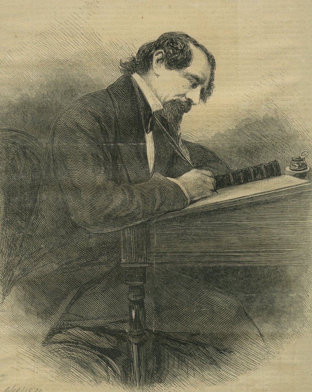 Den sena Charles Dickens, ca 1870 av Unbekannt Unbekannt