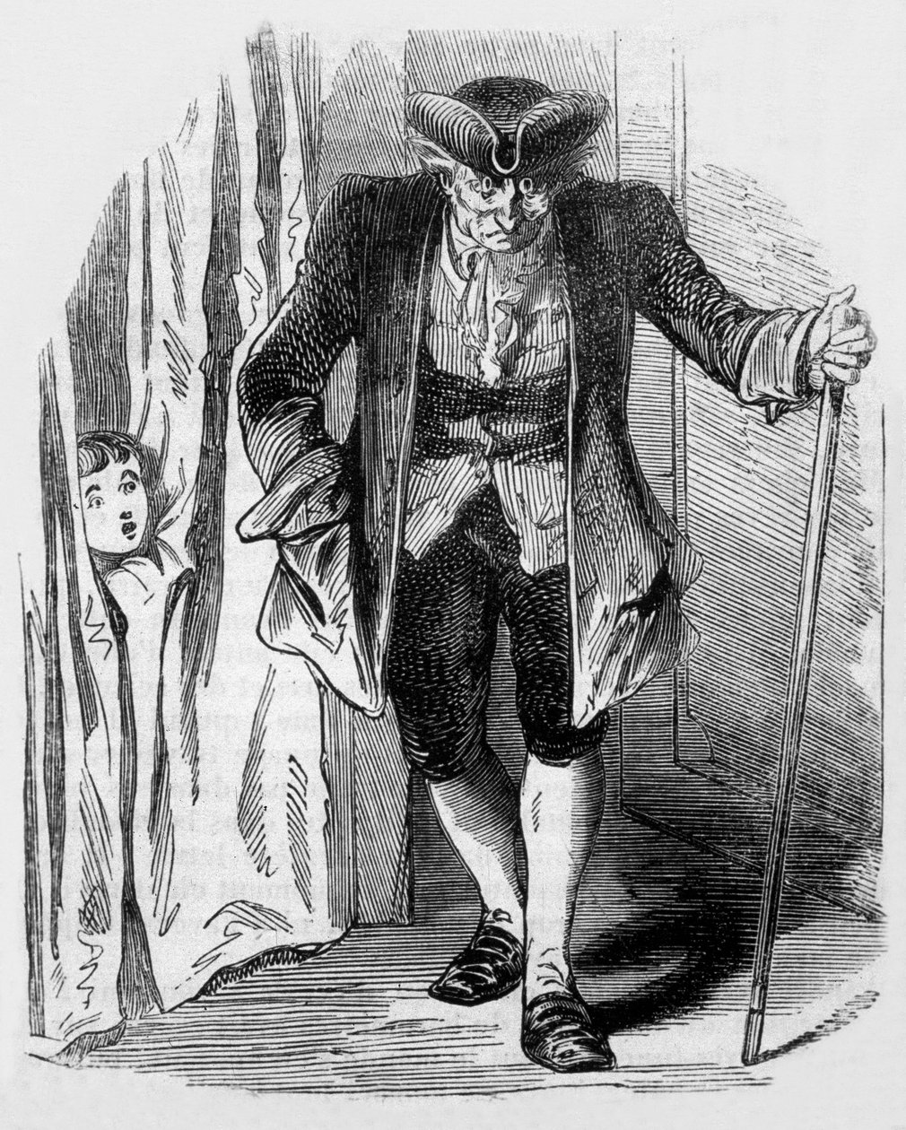 Sandmannen, Coppelius, illustration till en novell av E.T.A. Hoffmann från Nattstycken, gravyr från 1817 av Unbekannt Unbekannt