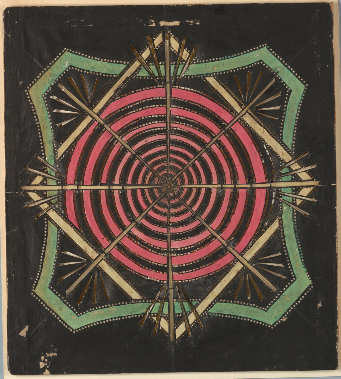 Lyktglas, virvlande mönster, ca. 1780 av Unknown