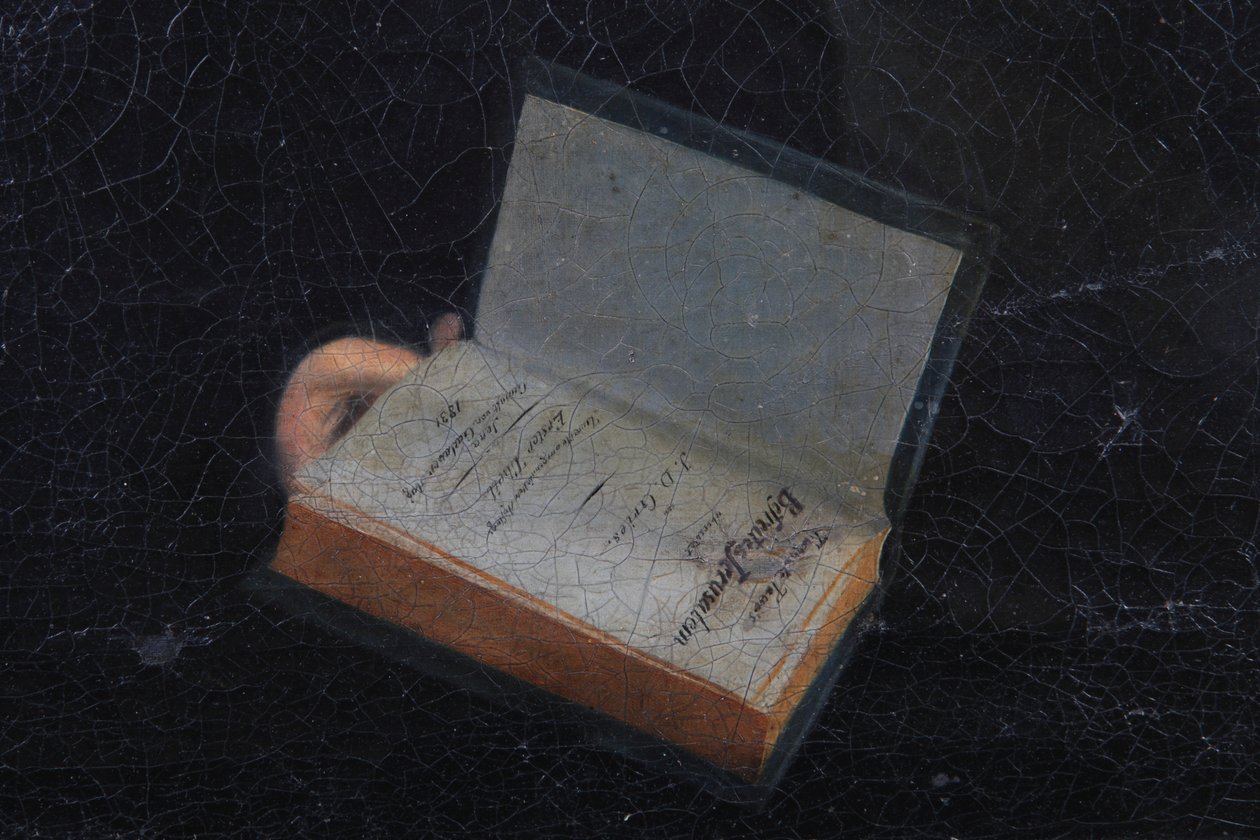 One of companion portraits of Louisa and Friedrich (Frederick)  Muench av Unknown