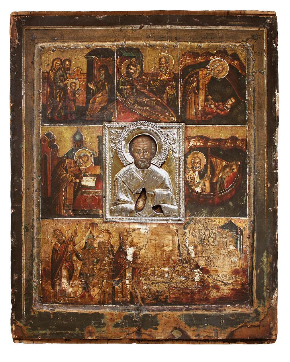 Velikorezkaya ikon of Hl. Nikolaus, Russia Великорецкая икона святителя Николая Чудотворца av Unknown