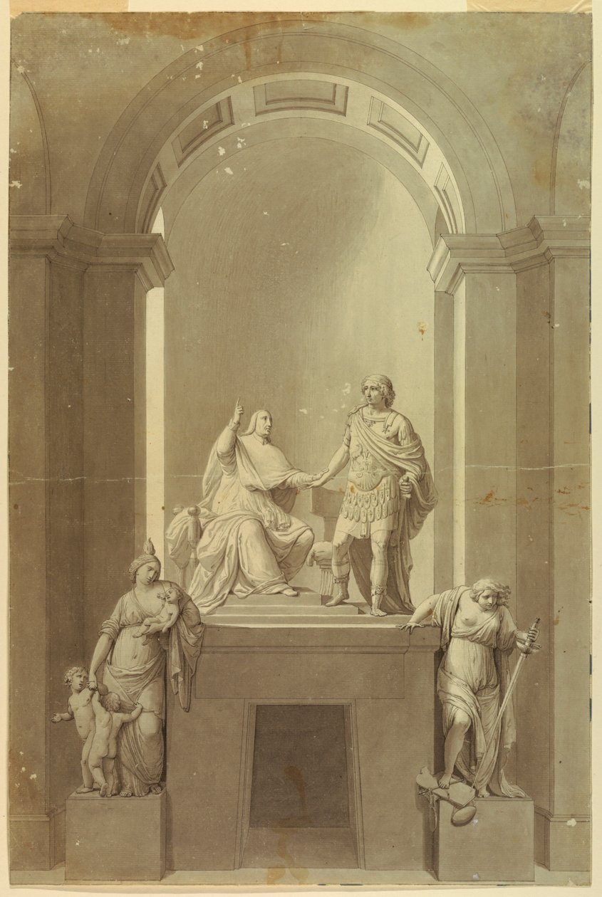 Ett gravmonument över Henry Cardinal York (1725-1807) och Charles Edward Stuart, "den unge pretendern" (1720-1788) av Unknown