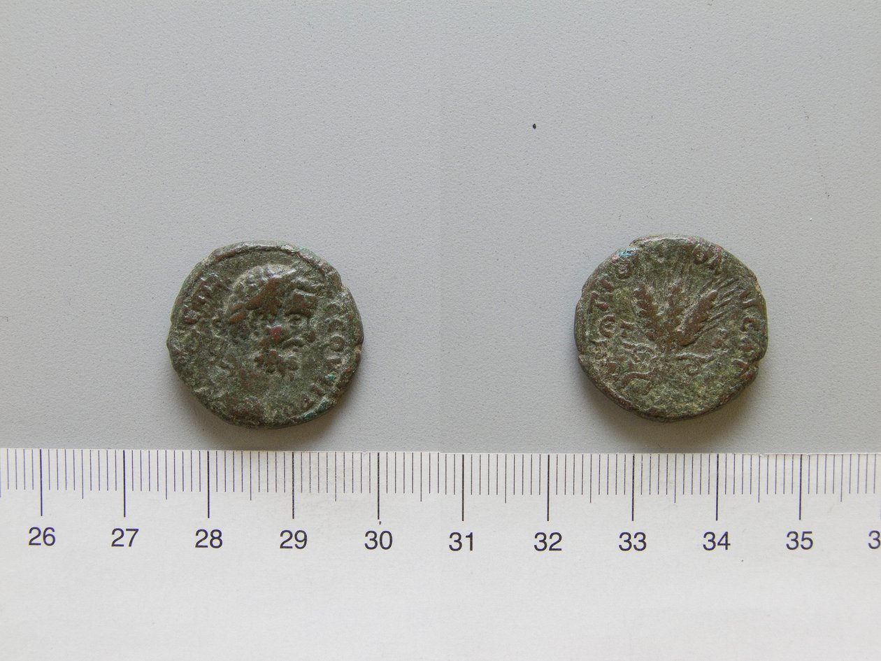 Mynt av Septimius Severus, Roms kejsare från Caesareia, Kappadokien av Unknown
