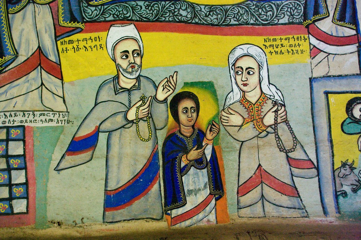 Debir Sina Mary Church, Gorgora, Tanasjön, Etiopien, Afrika av Unknown