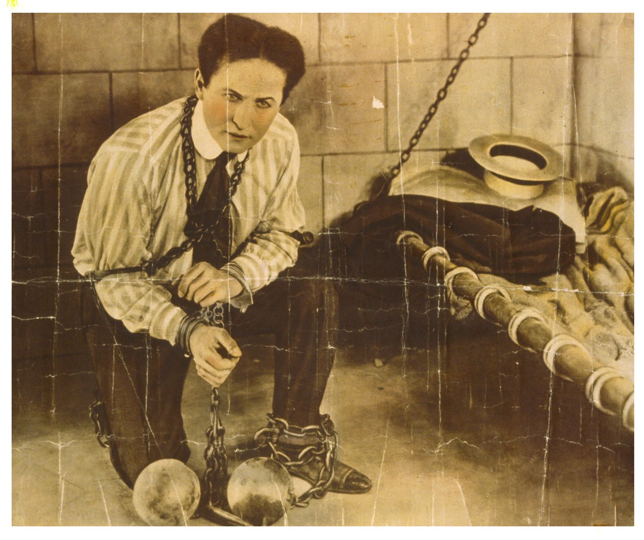 Harry Houdini ca 1898 (sepiafoto) av Unknown