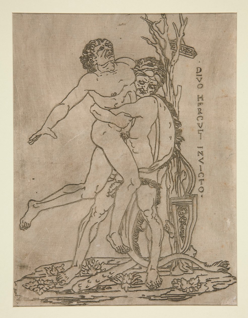 Hercules och Antaeus av Unknown