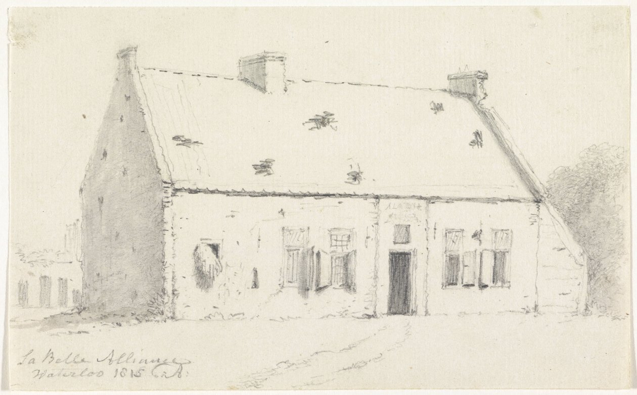 Huis La Belle Alliance La Belle Alliance / Waterloo 1815 (titel på objekt) av Unknown