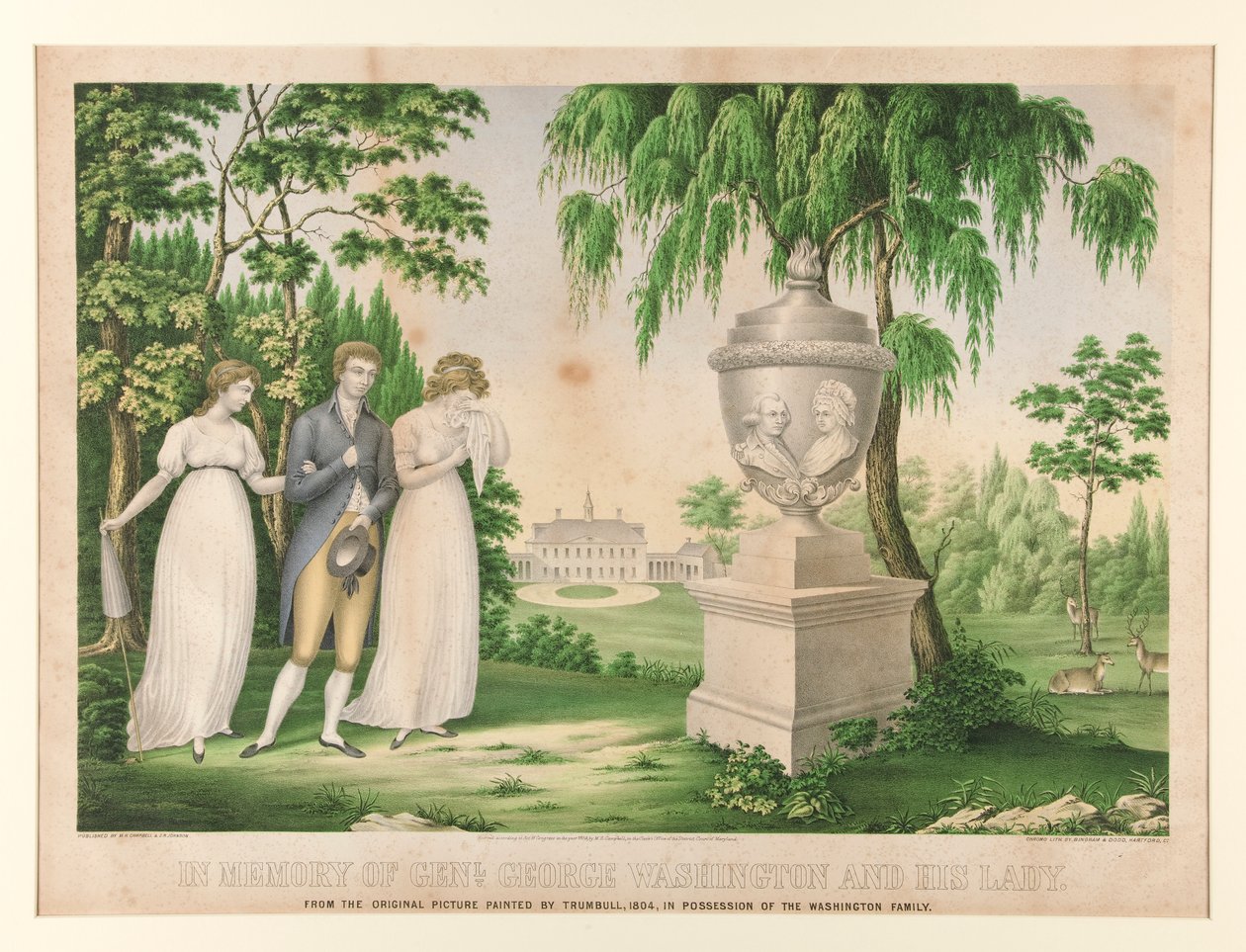 Till minne av genl. George Washington och hans fru av Unknown
