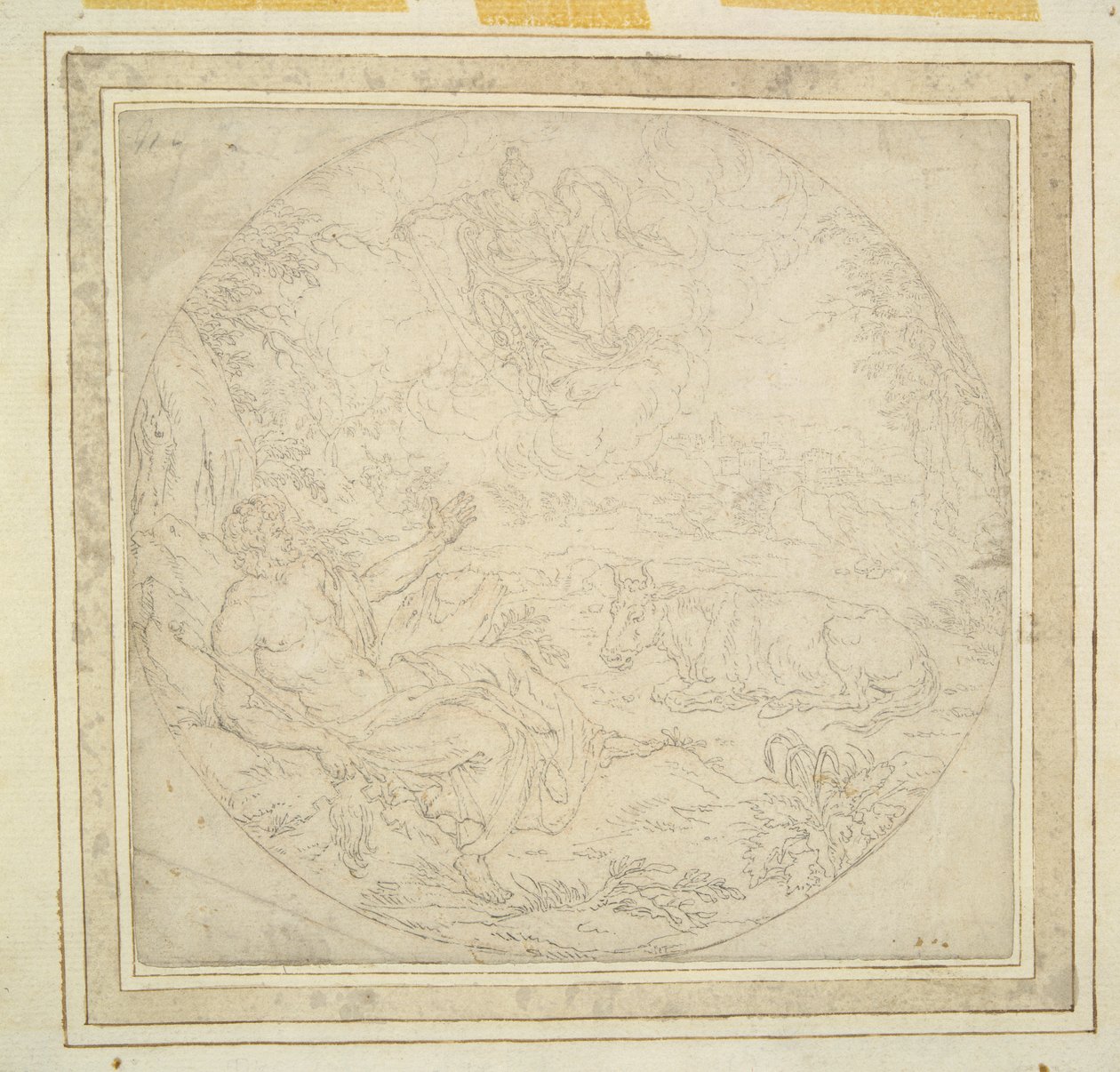Juno, med påfåglar, visar Io till Jupiter av Unknown