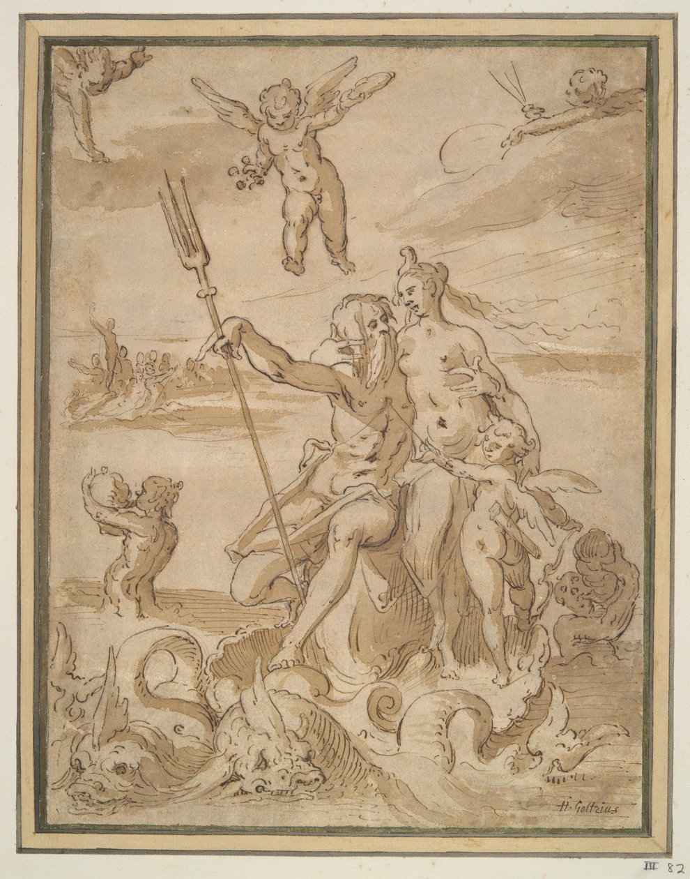 Neptunus och Amfitrit av Unknown