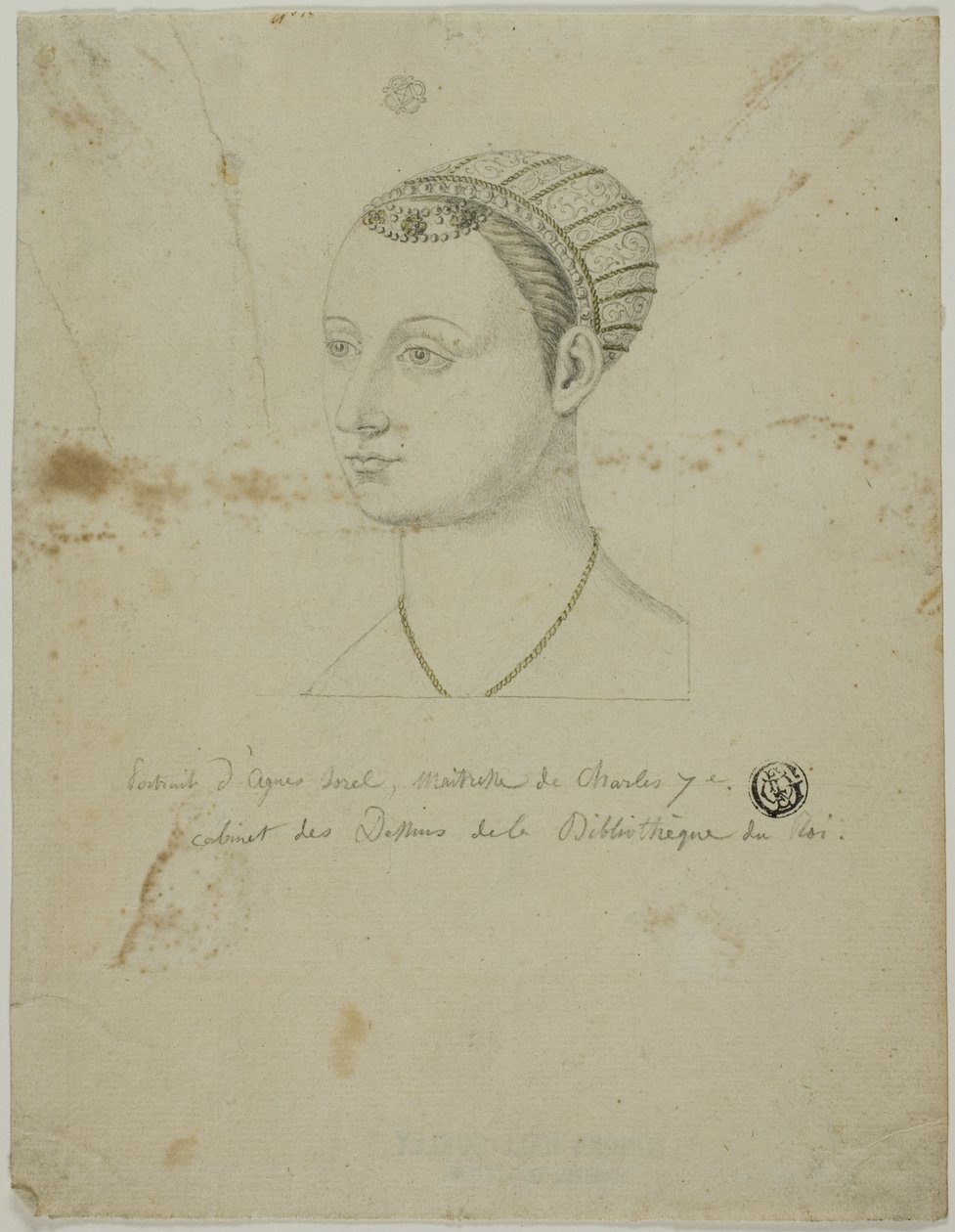 Porträtt av Agnes Sorel av Unknown