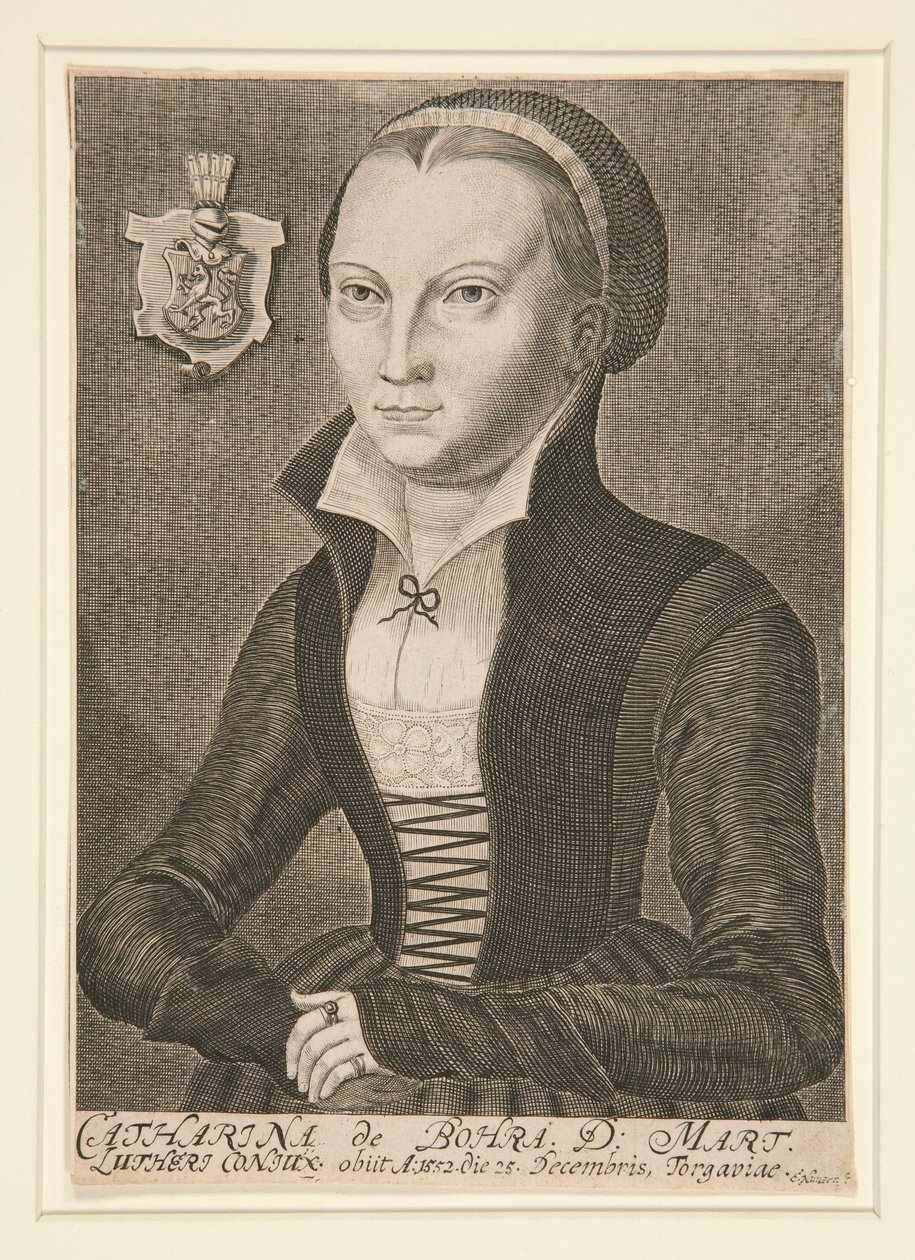 Porträtt av Katharina de Bora D: Mart av Unknown