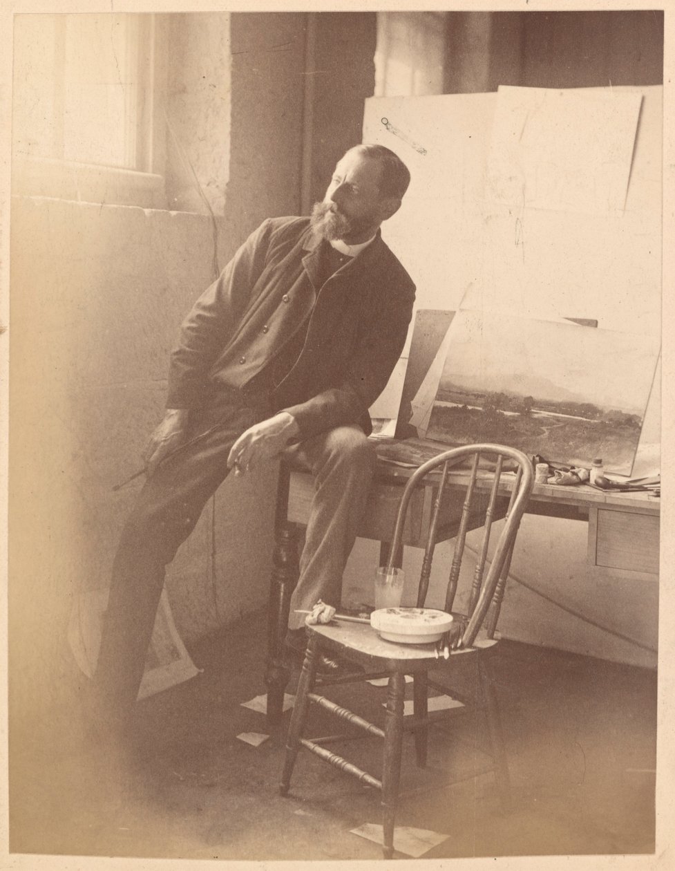 Porträtt av Frederick B. Schell, från albumet [Sydney, Australien] av Unknown