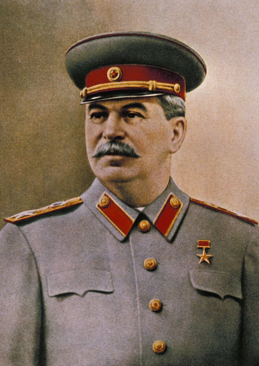 Porträtt av Josef Stalin (1879 - 1953). av Unknown