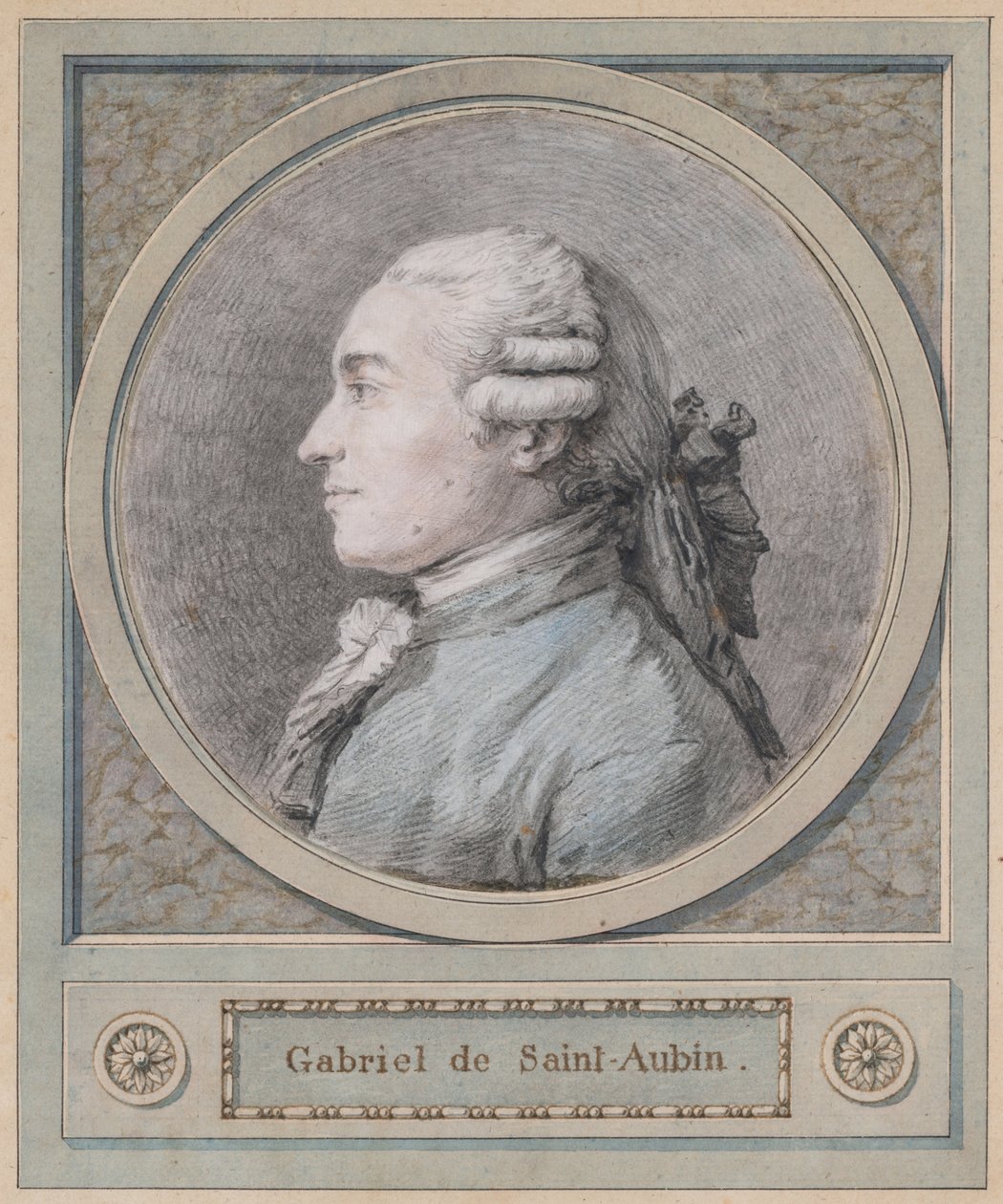 Porträtt av en man, sägs vara skulptören Clodion (1738-1814) av Unknown