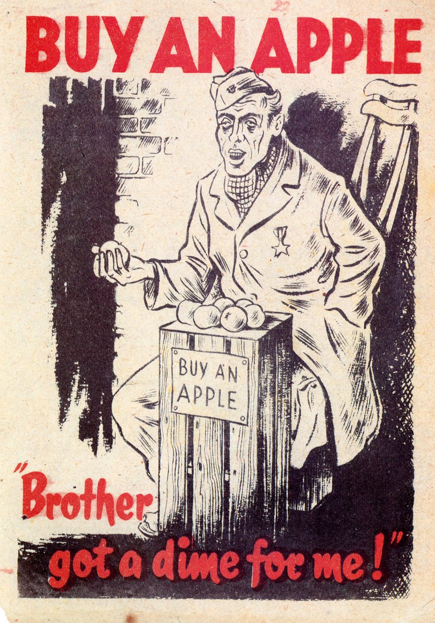 Propaganda. Köp ett äpple. Bror fick en krona för mig! 1940 av Unknown