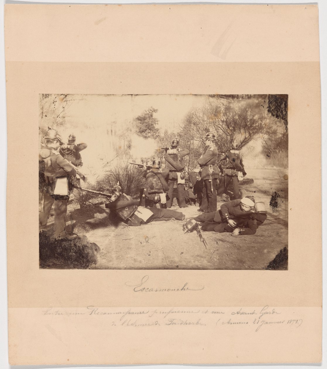 Skärmytsling mellan ett preussiskt spaningsförband och förtrupper från Faidherbes armé (Amiens, 21 januari 1871). av Unknown