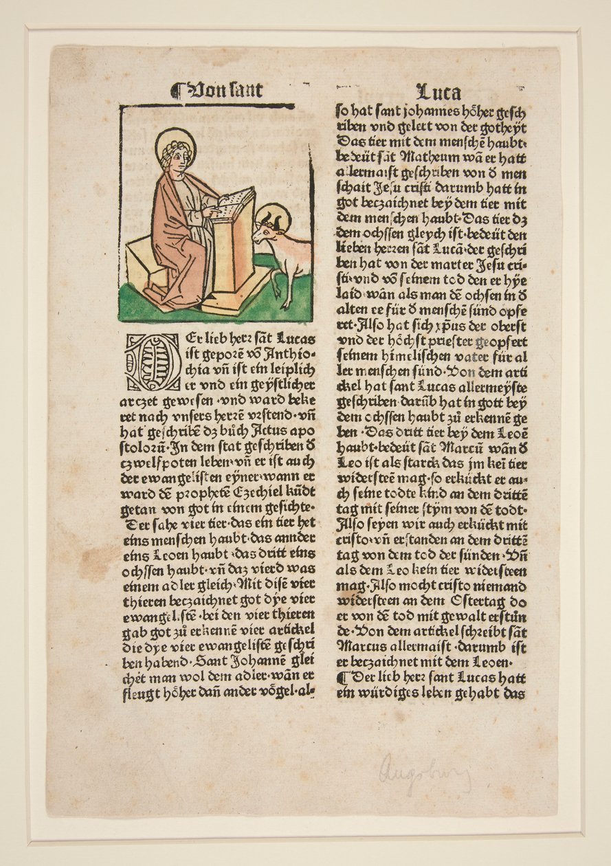 St Luke. Illustration till (Jacobus da Voragine) Golden Legend av Unknown