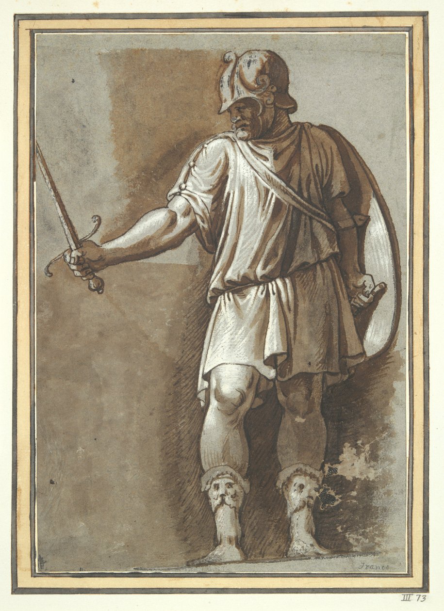 Stående krigare, från Polidoro av Unknown