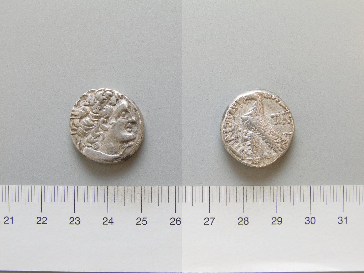 Tetradrachm av Ptolemaios XII, kung av Egypten från Egypten av Unknown
