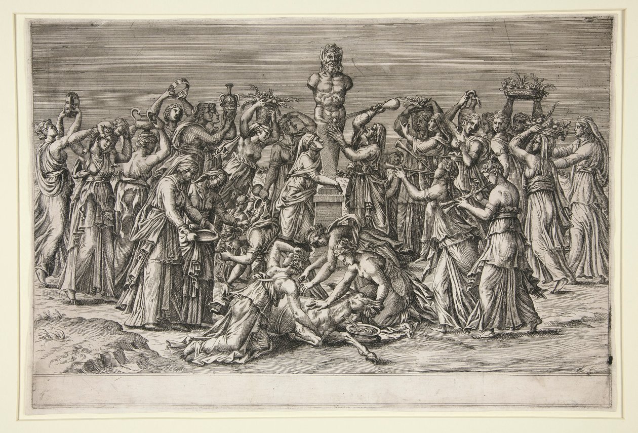 Offret till Priapus av Unknown