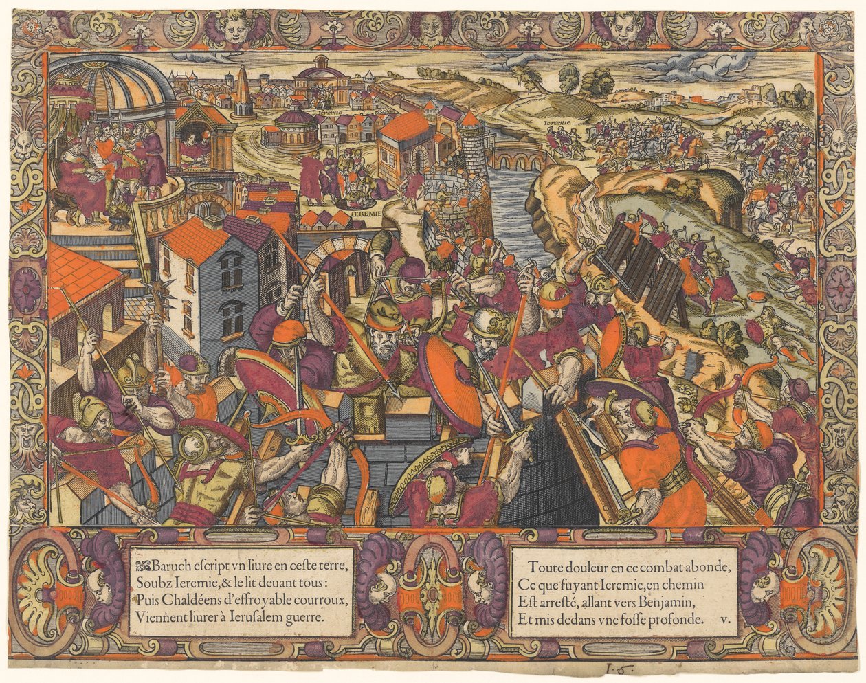 Berättelsen om Jeremia: Baruk skriver en bok under Jeremia, kaldéerna belägrar Jerusalem, Jeremia läggs i ett dike (Jeremia 36-38) av Unknown
