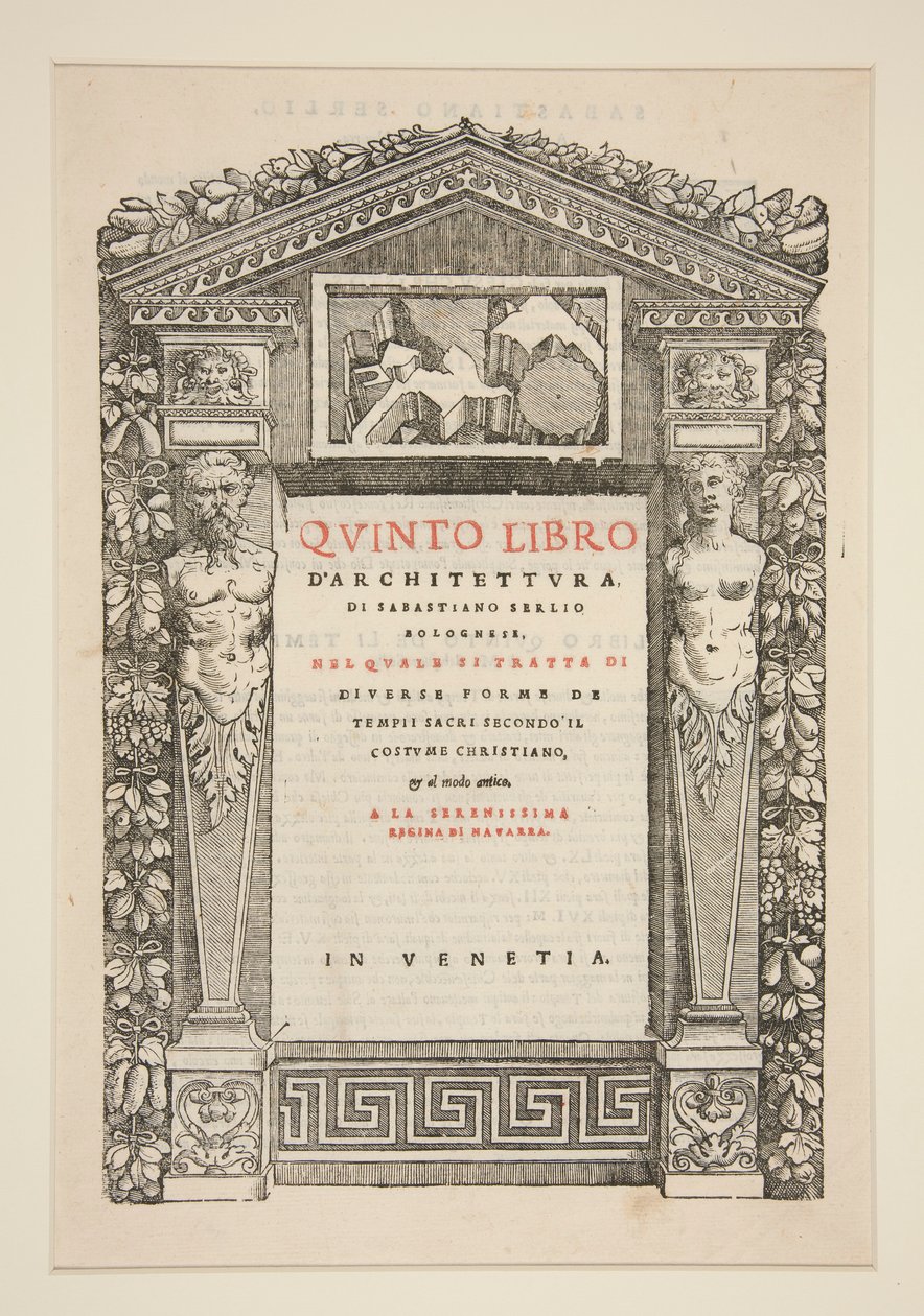 Titelsida till Fifth Book of Architecture av Unknown