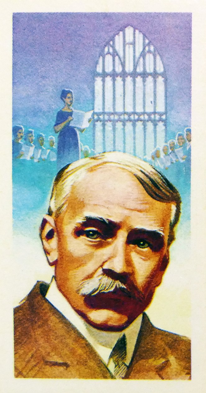 1969 Brooke Bond samlarkort för te: Sir Edward Elgar (tryck) av Unknown artist
