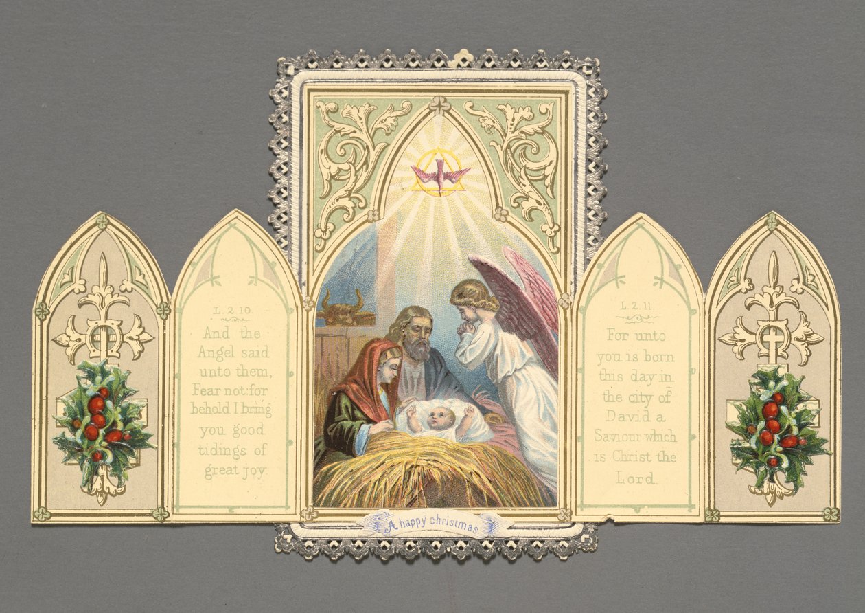 "En god jul", julkort av Unknown artist