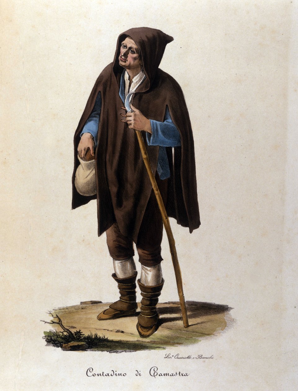 En bonde från Camastra-regionen på Sicilien. av Unknown artist