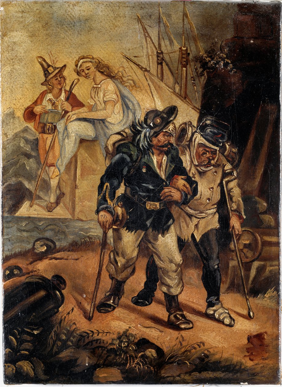 Efter kriget (olja på duk, ca 1859) av Unknown artist