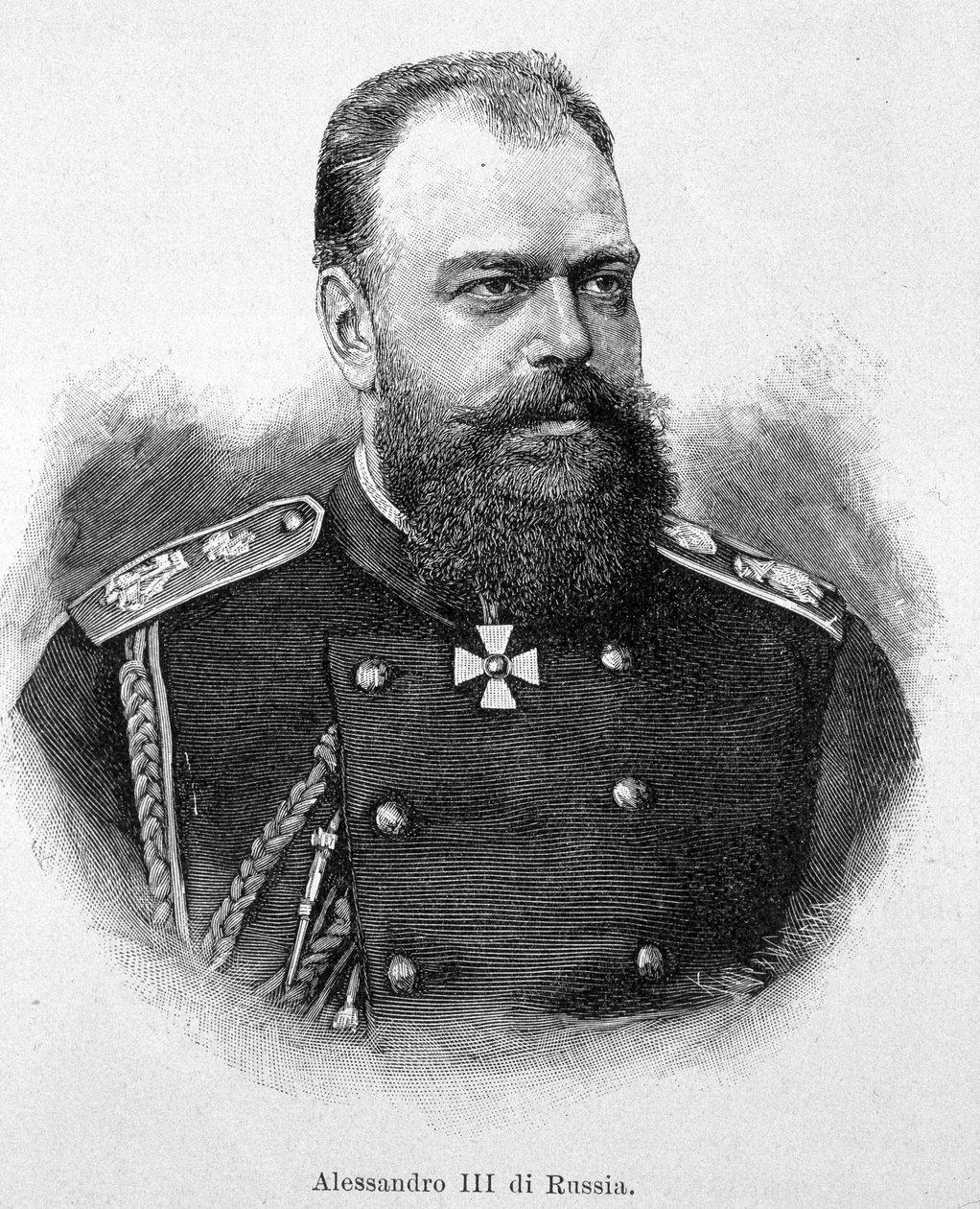 Alexander III (Alexandrovich) kejsare av Ryssland av Unknown artist
