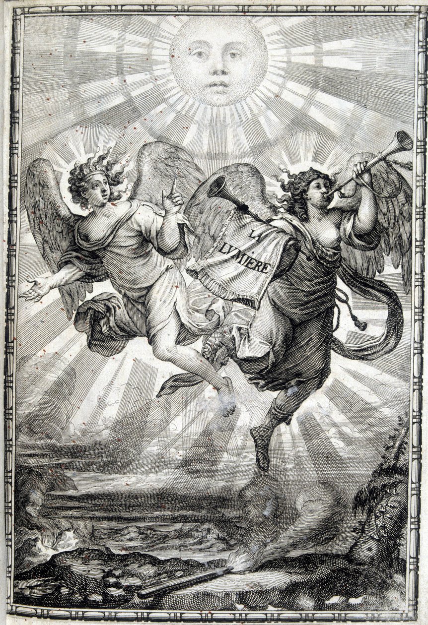 Allegorisk figur av ljuset - Ljuset till Monsignor den framstående kardinal Jules Mazarin (Giulio Raimondo Mazzarino eller Mazarino) (1602-1661) av Unknown artist