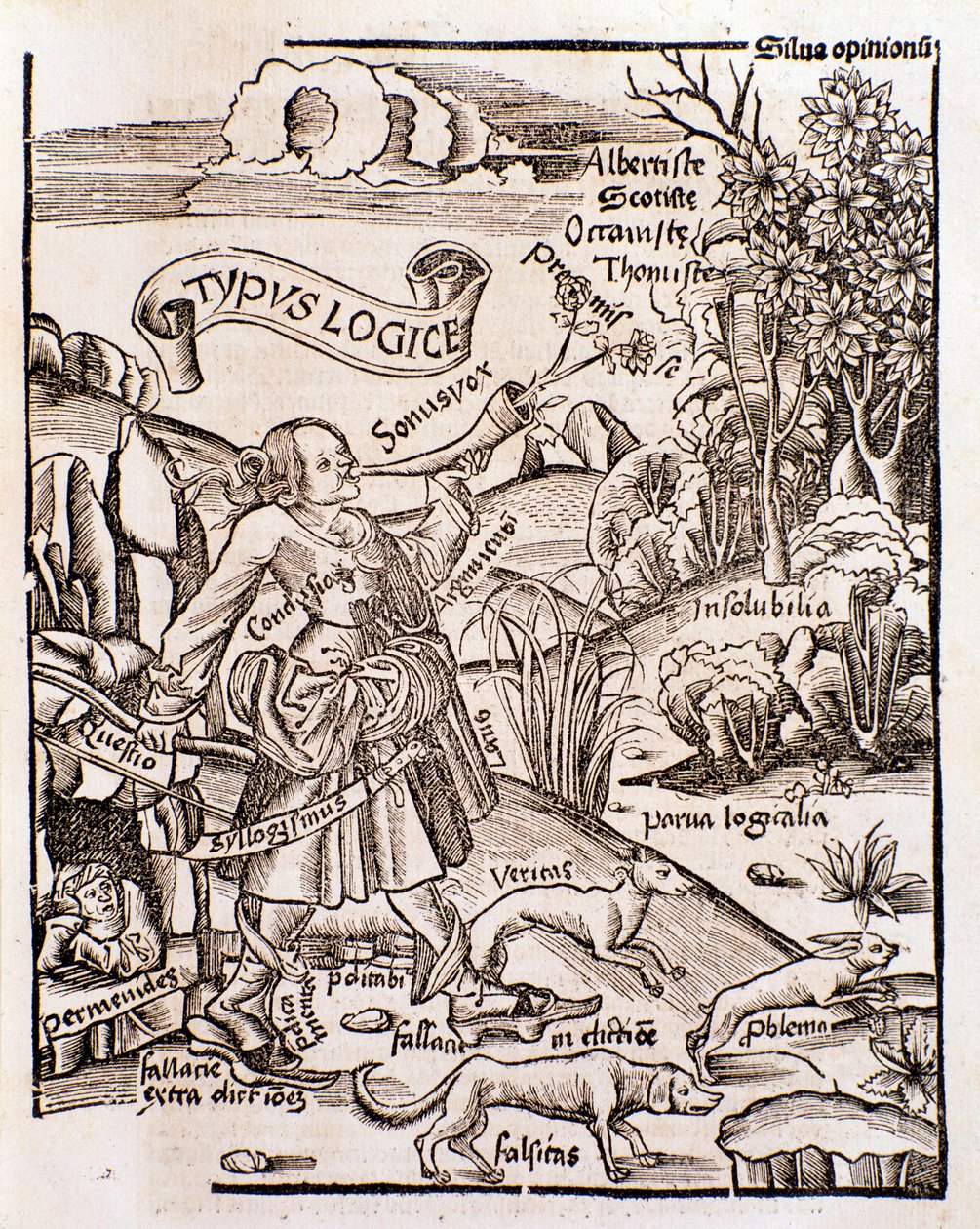 Allegori över logiken från Margarita philosophica av Gregor Reisch (1508) av Unknown artist