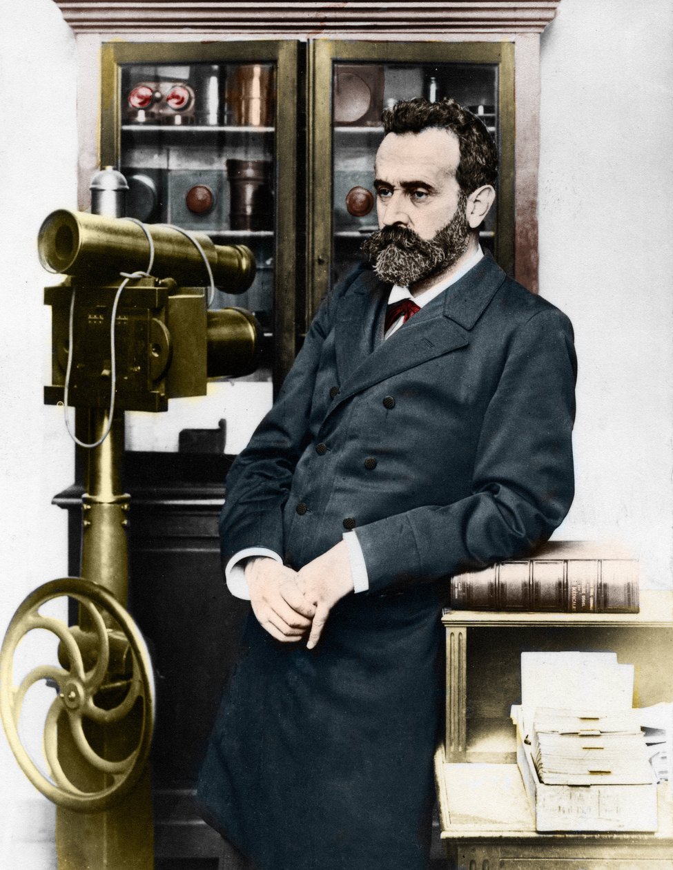 Alphonse Bertillon (1853-1914), fransk kriminolog som skapade antropometri. av Unknown artist