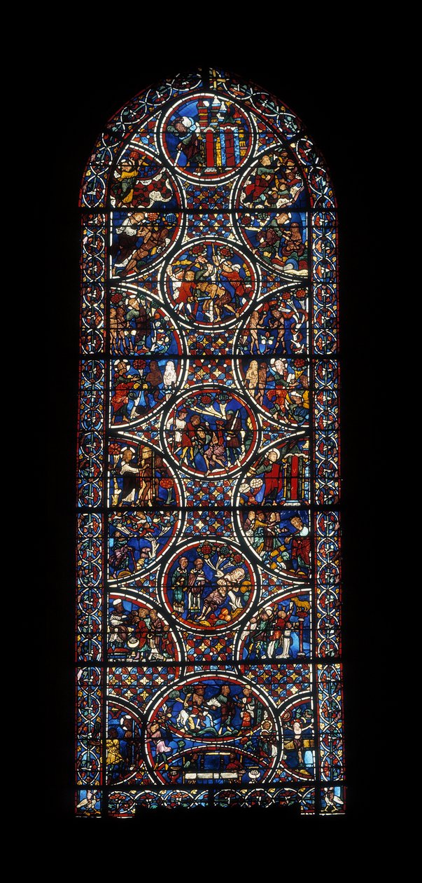 Ambulerande fönster (målat glas av Unknown artist