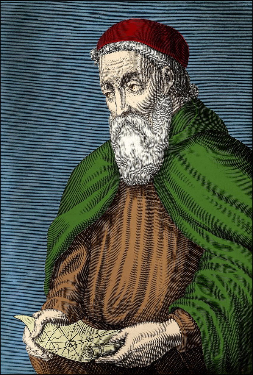 Amerigo Vespucci (1454-1512) Italiensk webbläsare av Unknown artist