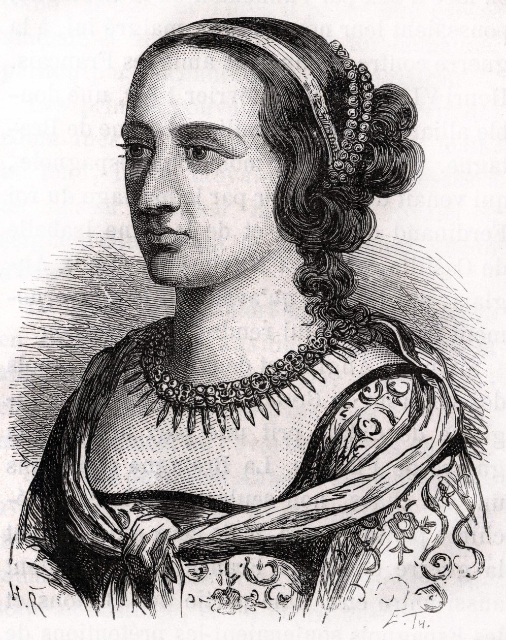 Anne av Frankrike, känd som Lady of Beaujeu (1461 - 1522). av Unknown artist