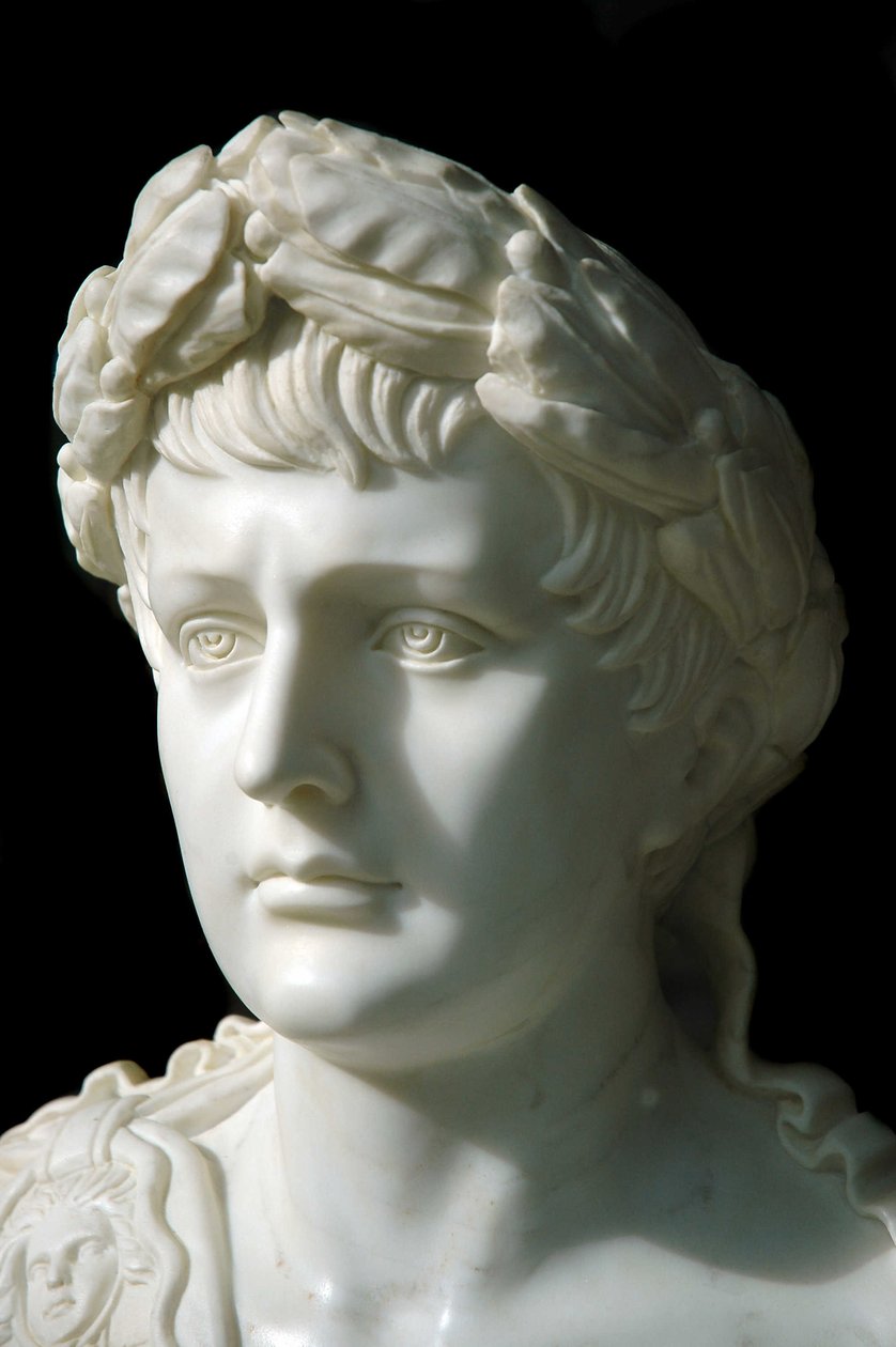 Anonym 1800-tals marmorbyst av Napoleon I, fransmännens kejsare. av Unknown artist
