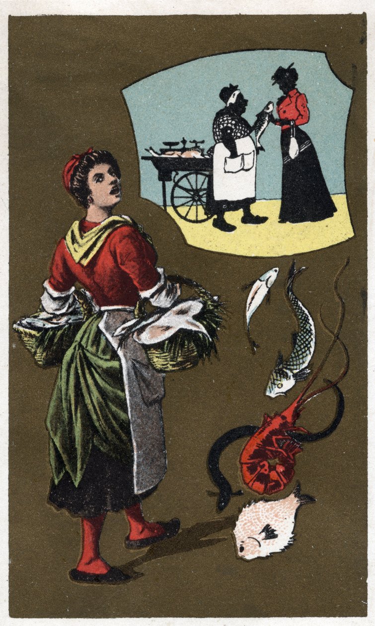 Anonym kromolitografi, sent 1800-tal. av Unknown artist