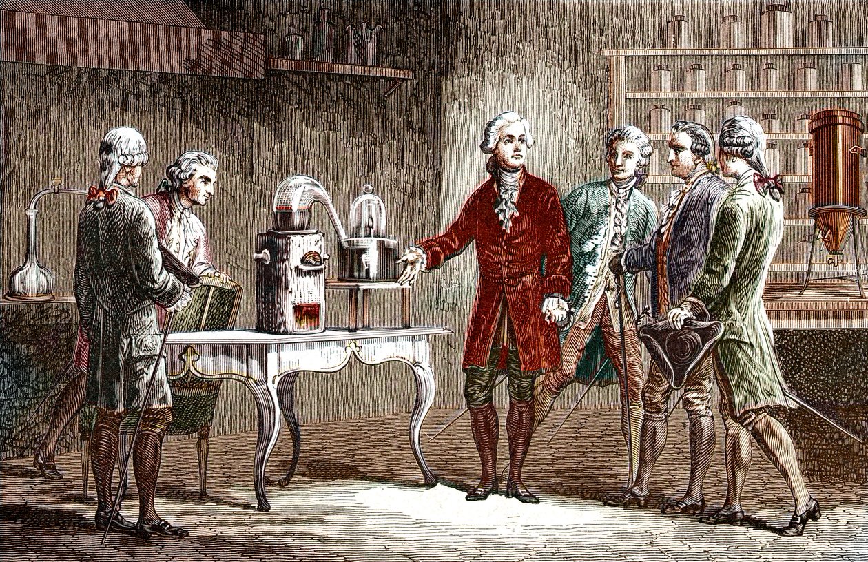 Antoine Laurent Lavoisier (1743-1894) utförde la decomposition de l