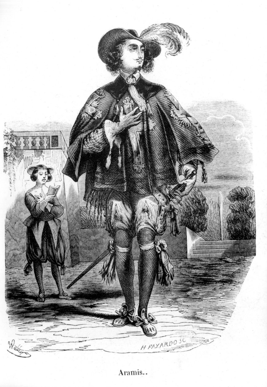 Aramis - i "De 3 musketörerna"" av Alexandre Dumas Père. av Unknown artist