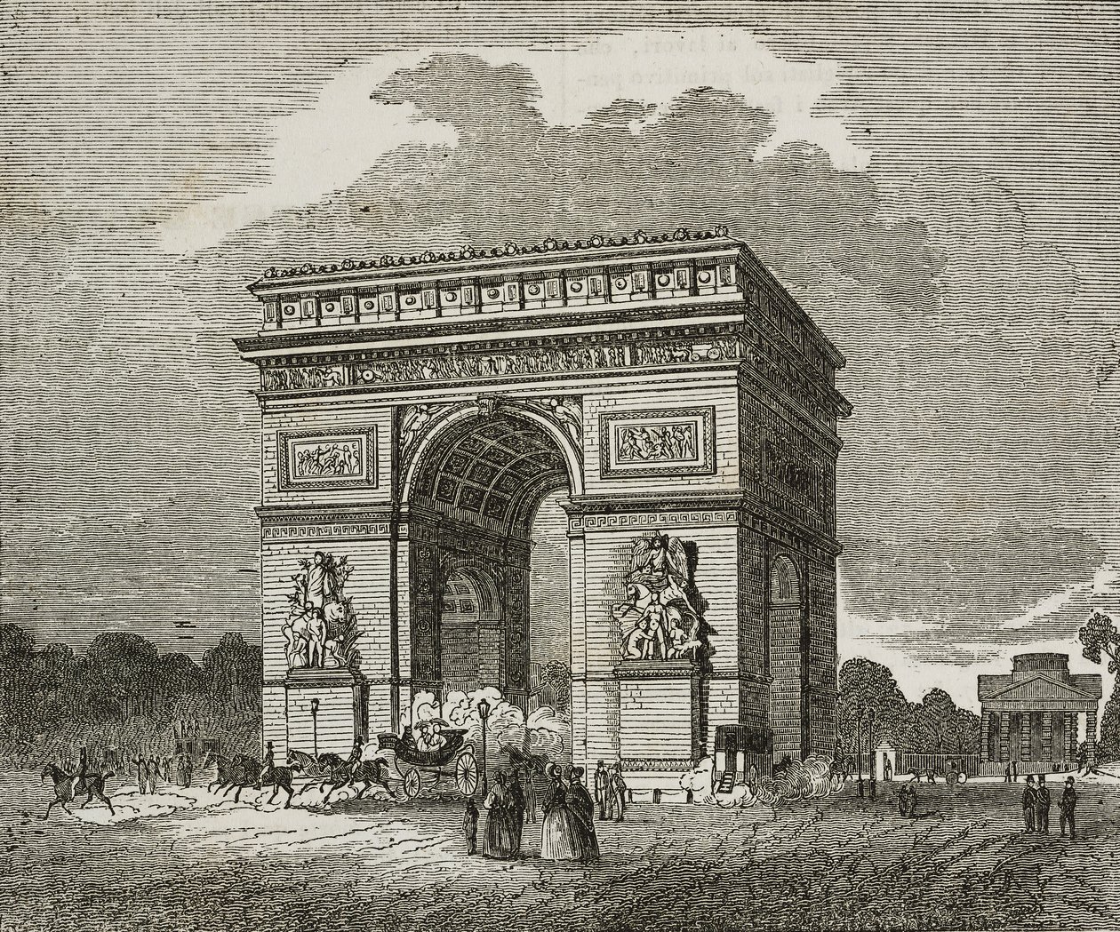 Triumfbågen, Paris, Frankrike av Unknown artist