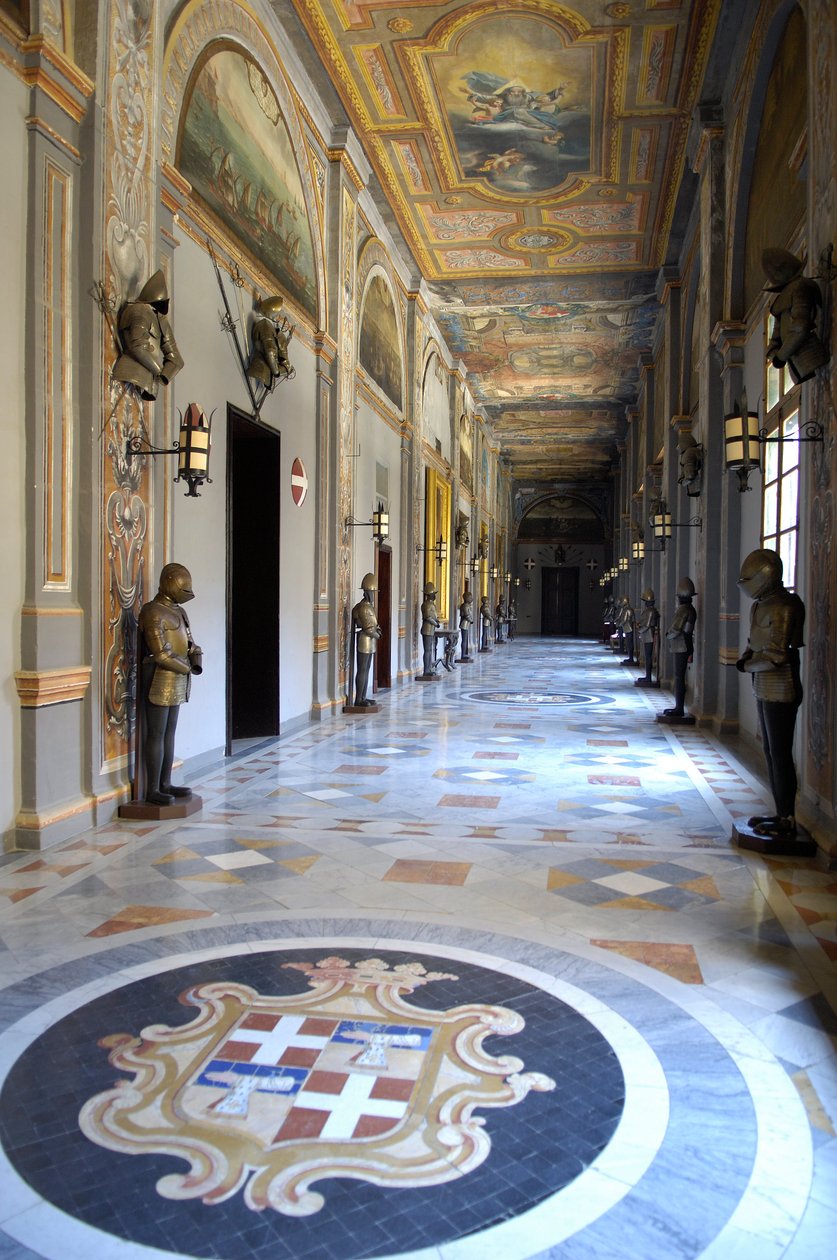 Arkitektur: utsikt över Palace of the Grand Masters of the Order of Malta i Valletta (La Valletta), Malta (foto) av Unknown artist