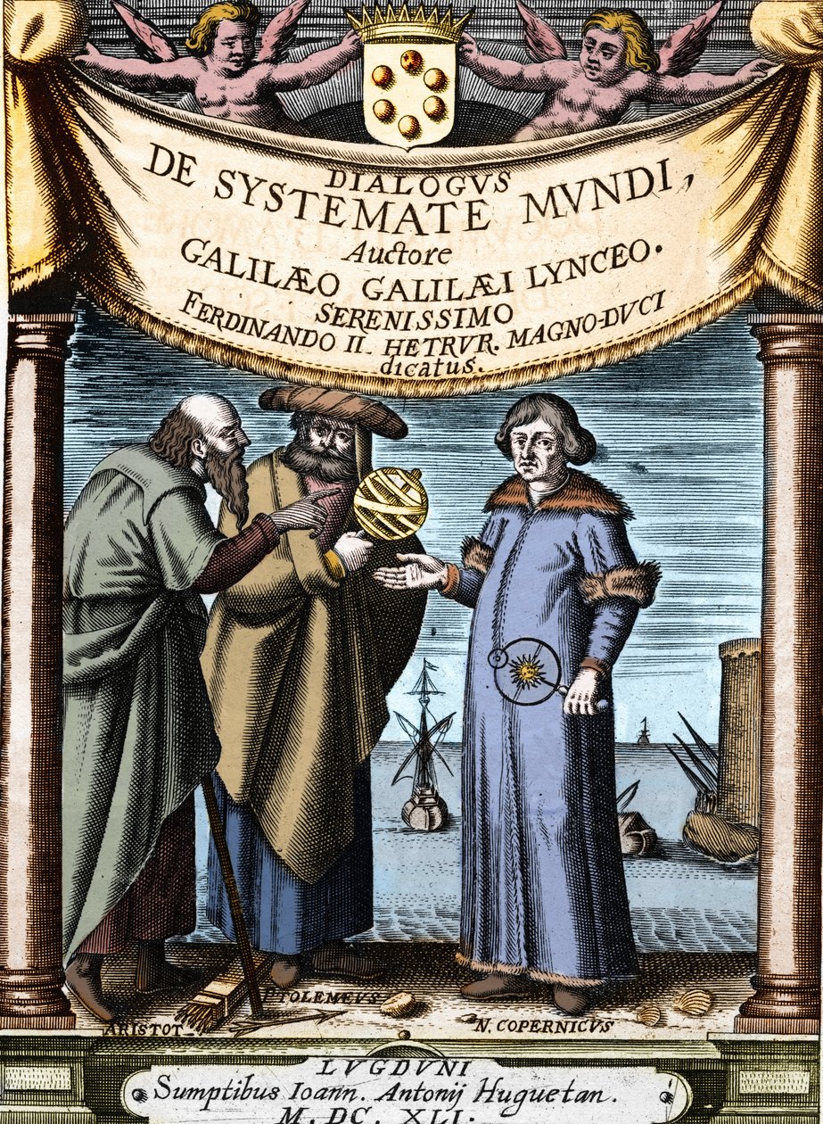 Aristoteles, Ptolemaios och Nicolaus Copernicus (Nicolaus Copernicus av Unknown artist